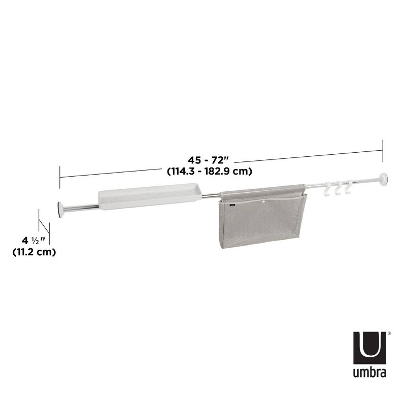 Sure-Lock Storage Tension Rod Chrome - Umbra
