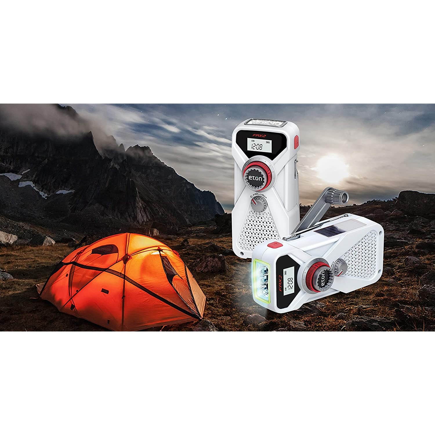 Eton Hand Turbine AM/FM/NOAA Weather Radio with USB Smartphone Charger and LED Flashlight