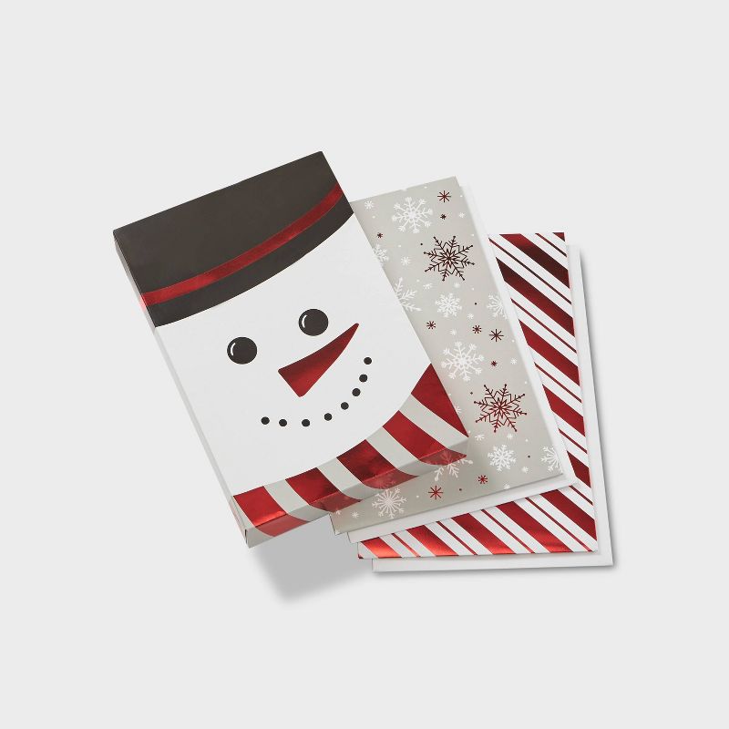 3ct Flat Gift Boxes Red White & Silver - Wondershop™