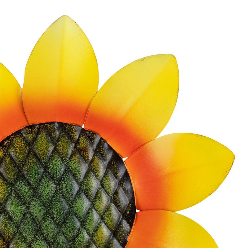 63"x16" Spring Festive Blooming Metal Sunflower Garden Stake - Alpine Corporation