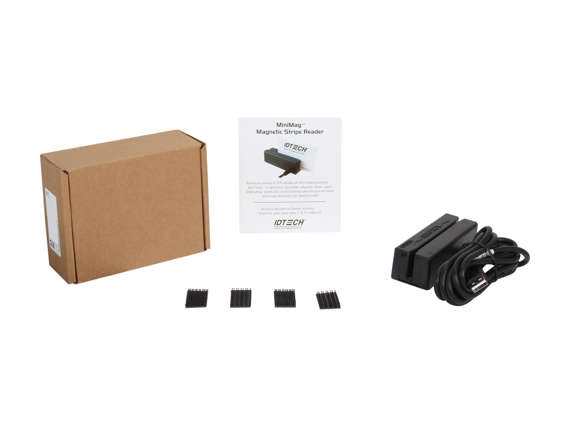 ID TECH MiniMag Intelligent IDMB-334133BM Magnetic Card Reader