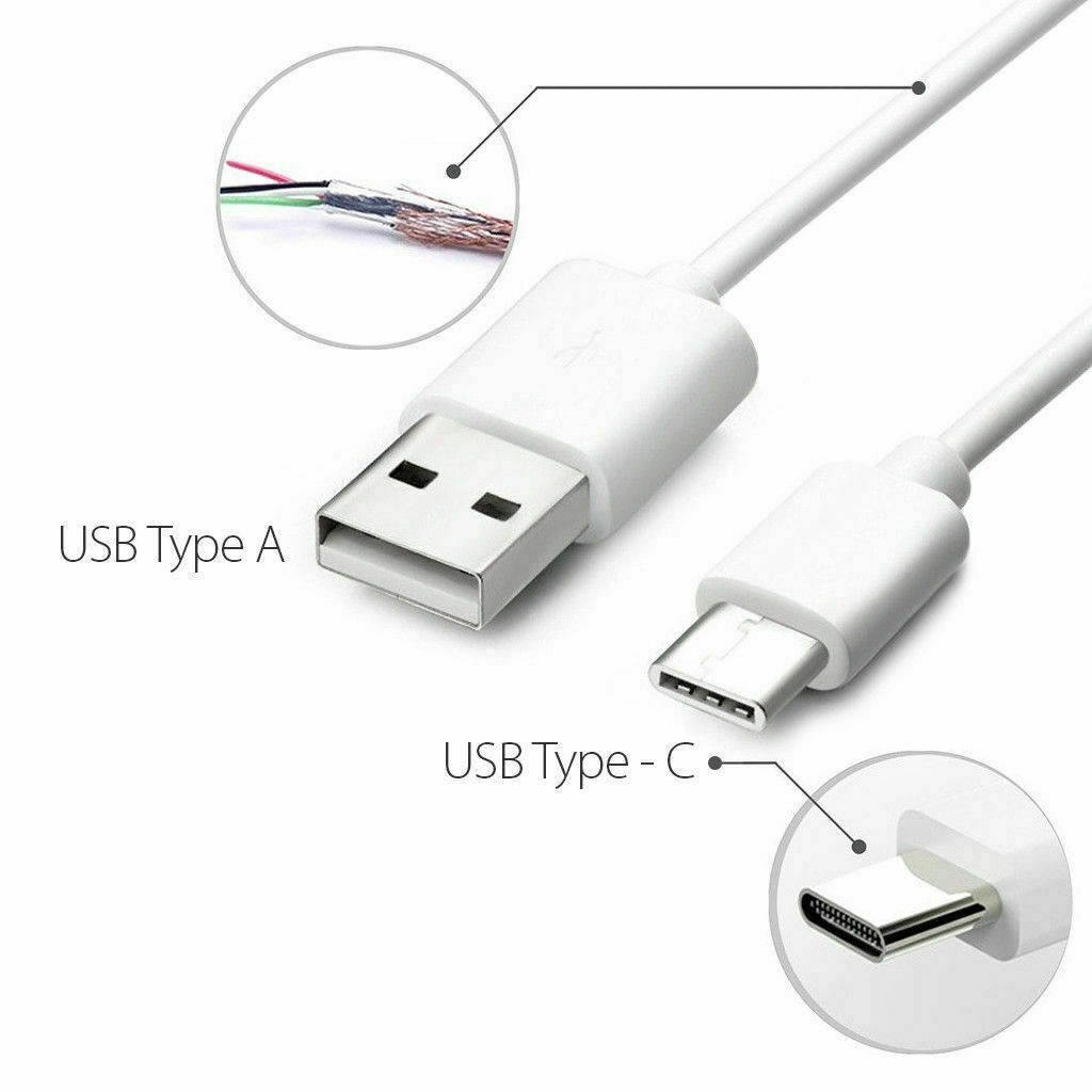New USB-C Type C Cable Fast Charging Cord for  Galaxy S8 9 Note 8 LG G5 6
