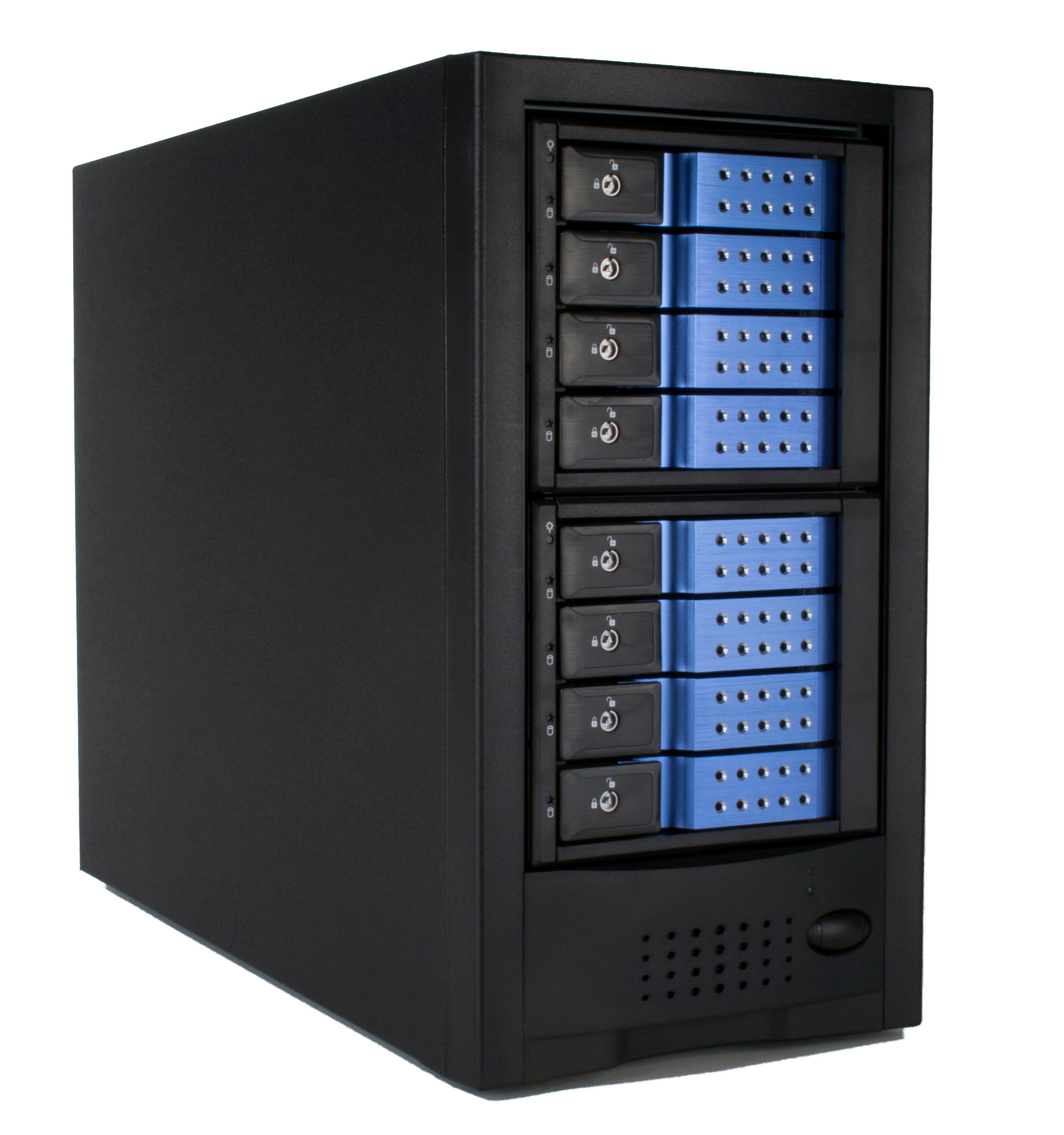8 bay 6G Hot Swap Trayless SAS / SATA JBOD Tower Enclosure - J0806T