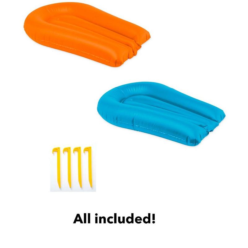 HearthSong 12'L Inflatable Water Slide with 3'W Splash Pool and Two Inflatable Speed Boards