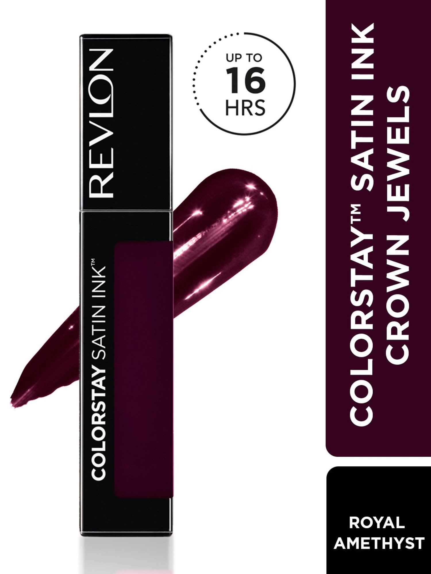 Revlon ColorStay Satin Ink Crown Jewels Liquid Lipstick Royal Amethyst - 5 ml