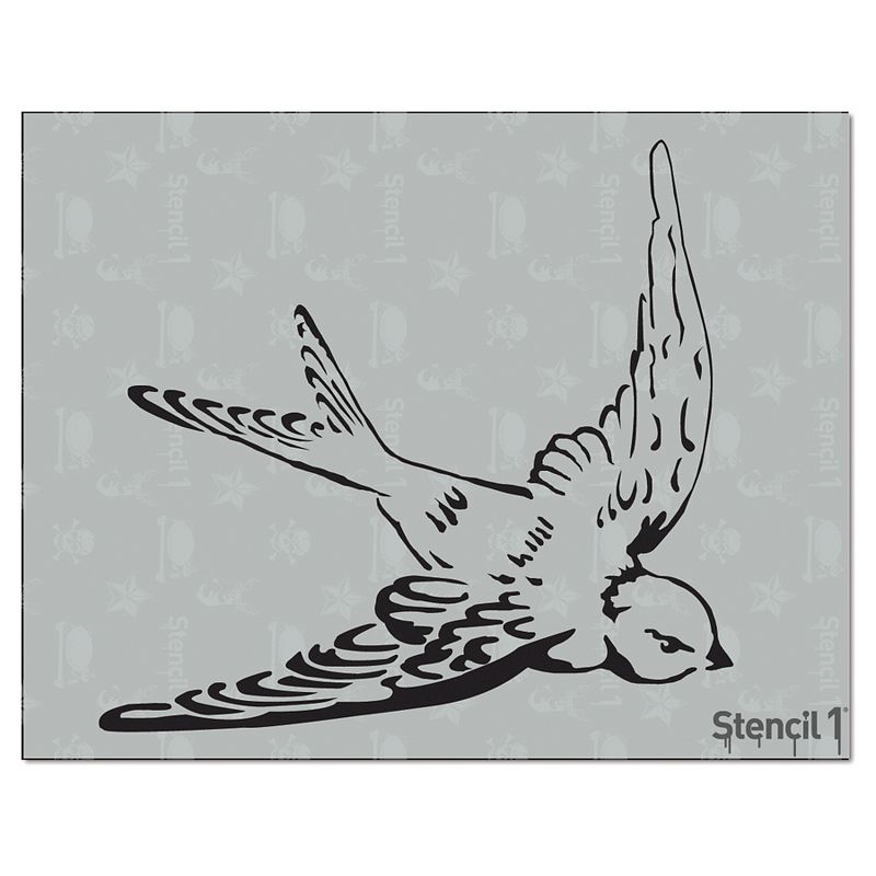 Stencil1 Swallow - Stencil 8.5" x 11"