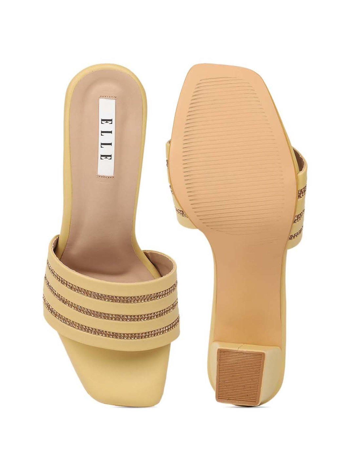 Elle Women's Yellow Casual Sandals