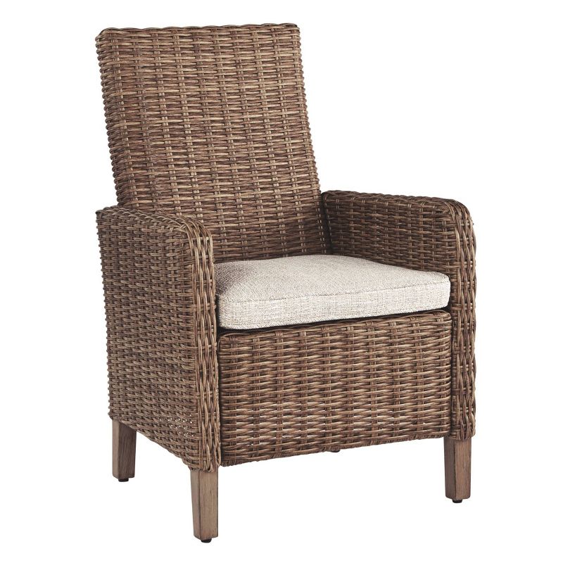 Beachcroft Arm Chair with Cushions - Beige  - Outdoor by Ashley