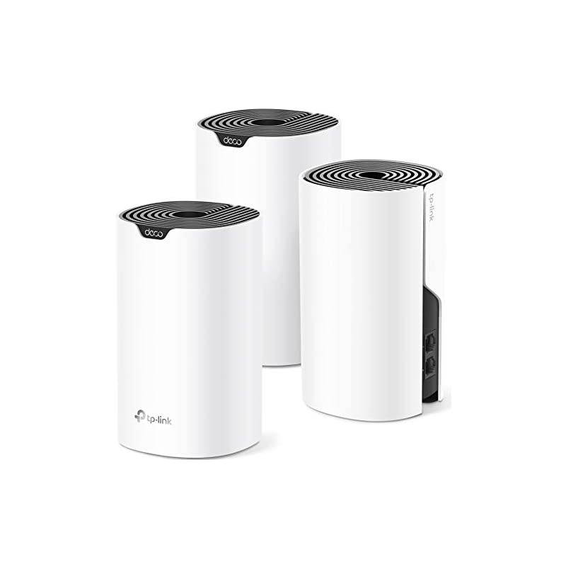 Deco Mesh WiFi System (Deco S4) &ndash; Up to 5,500 Sq.ft. Coverage, Replaces WiFi Router and Extender, Gigabit Ports, Works with Alexa, 3-pack
