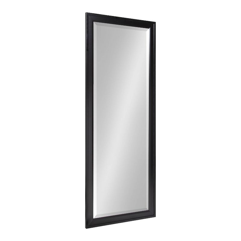 19.5" x 51.5" Bosc Full Length Wall Mirror Black - DesignOvation