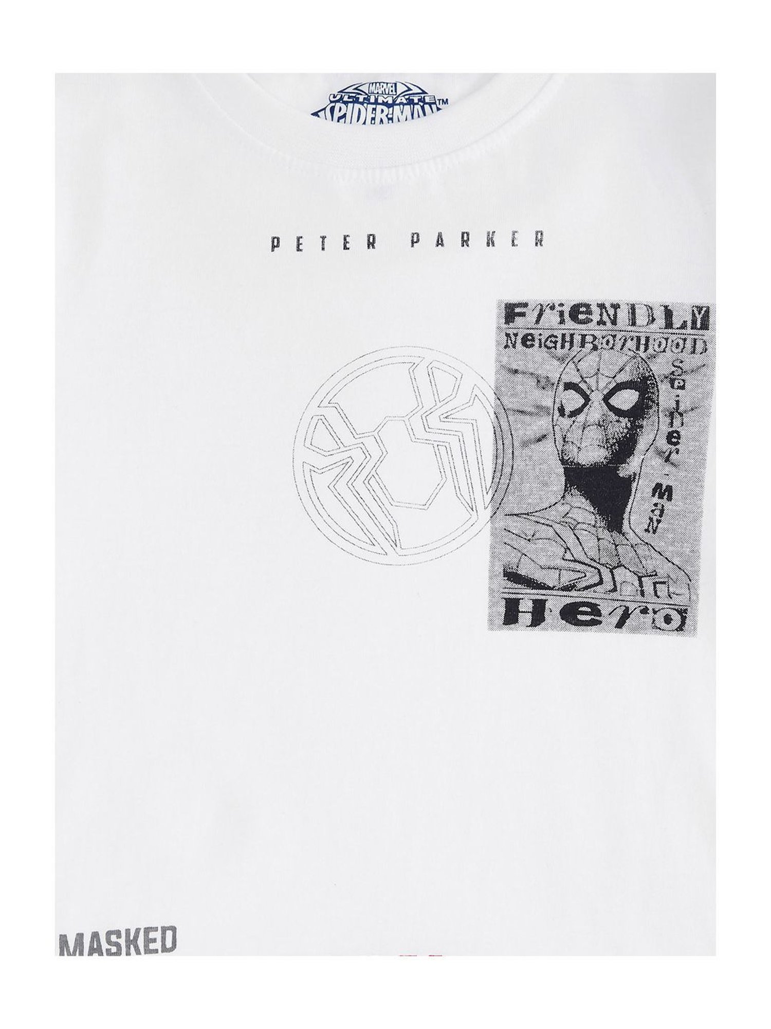 Pantaloons Junior White Printed Full Sleeves T-Shirt