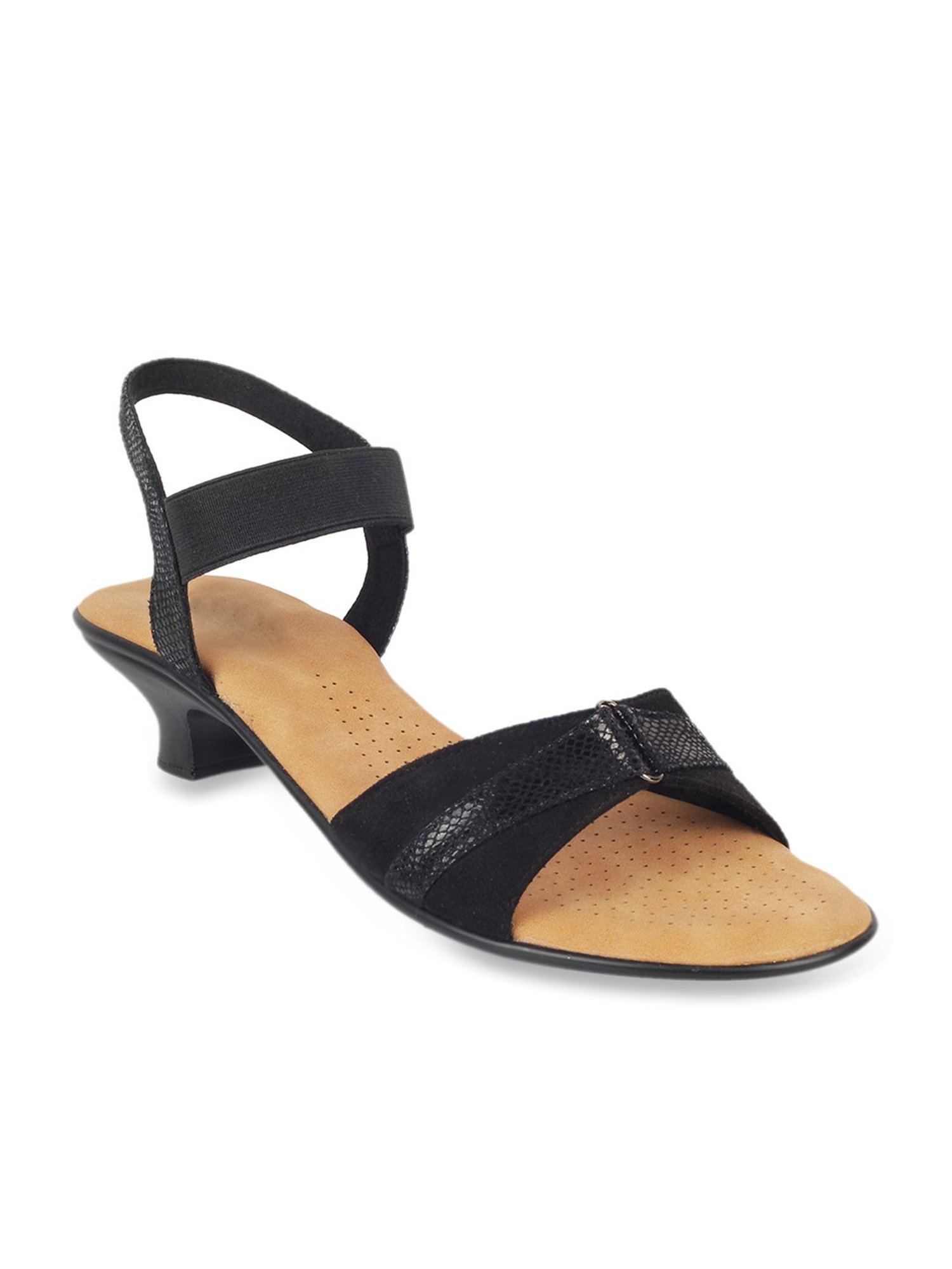 Metro Women's Black Ankle Strap Sandals