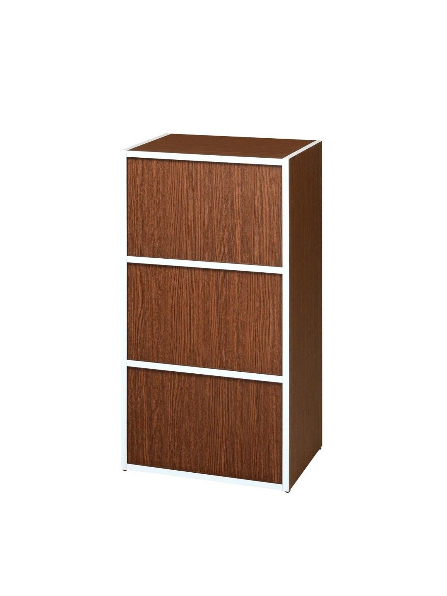 Nilkamal Halo Urban Walnut Engineered Wood 3 Tier Storage Cabinet