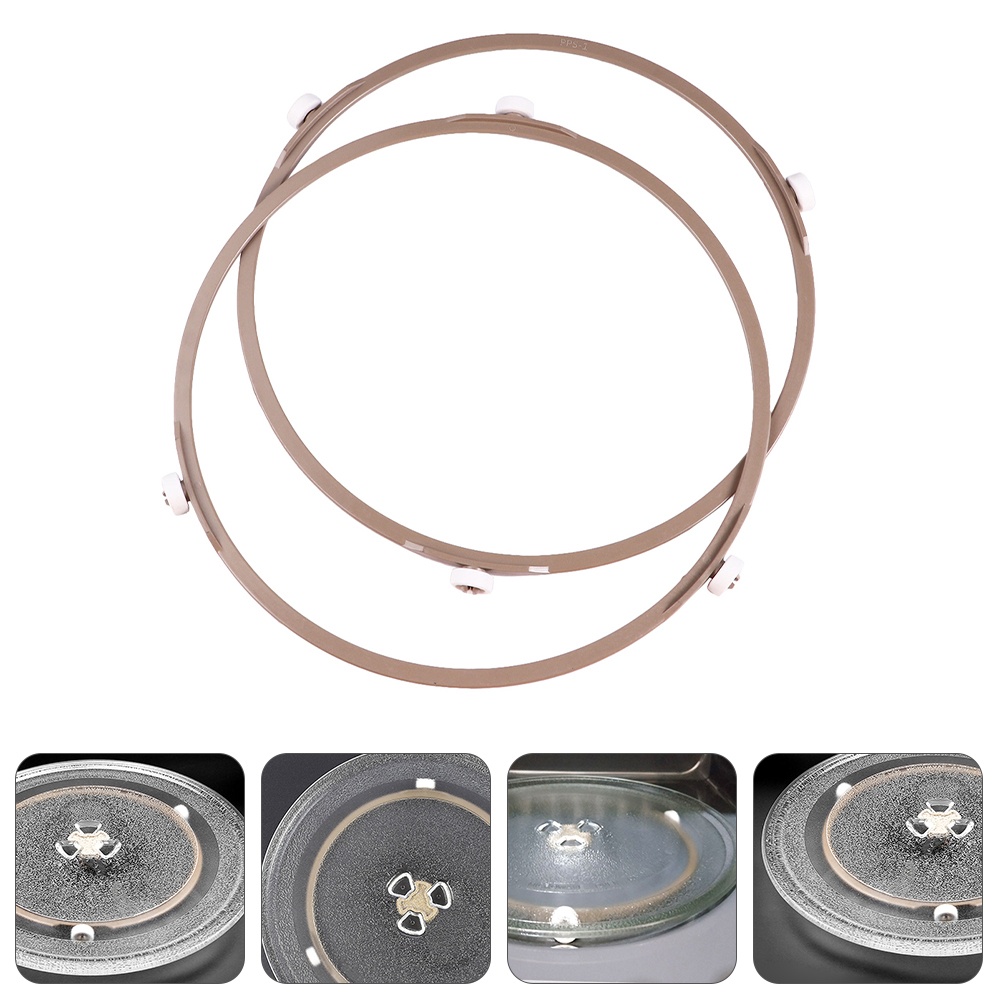 2pcs Turntable Holder Microwave Wheel Ring Microwave Turntable Plate Rack for Home