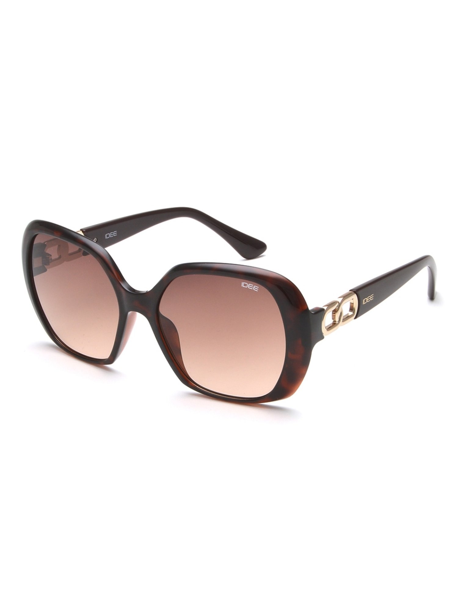IDEE Brown Square UV Protection Sunglasses for Women