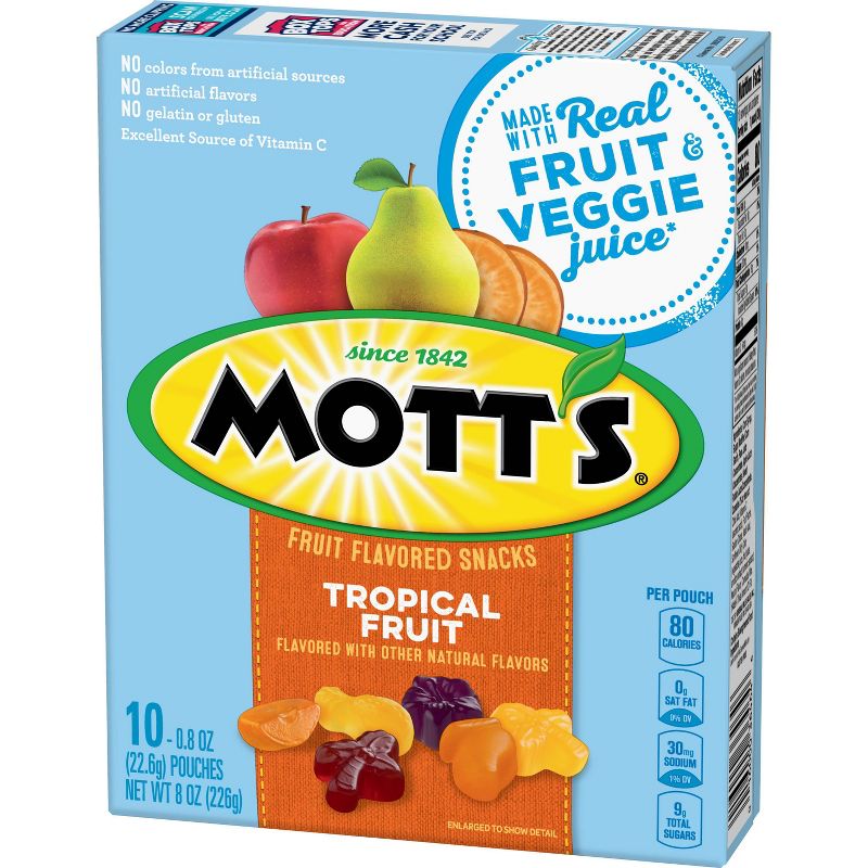 Mott's Tropical Fruit Naturally Fruit Flavored Snack - 8oz