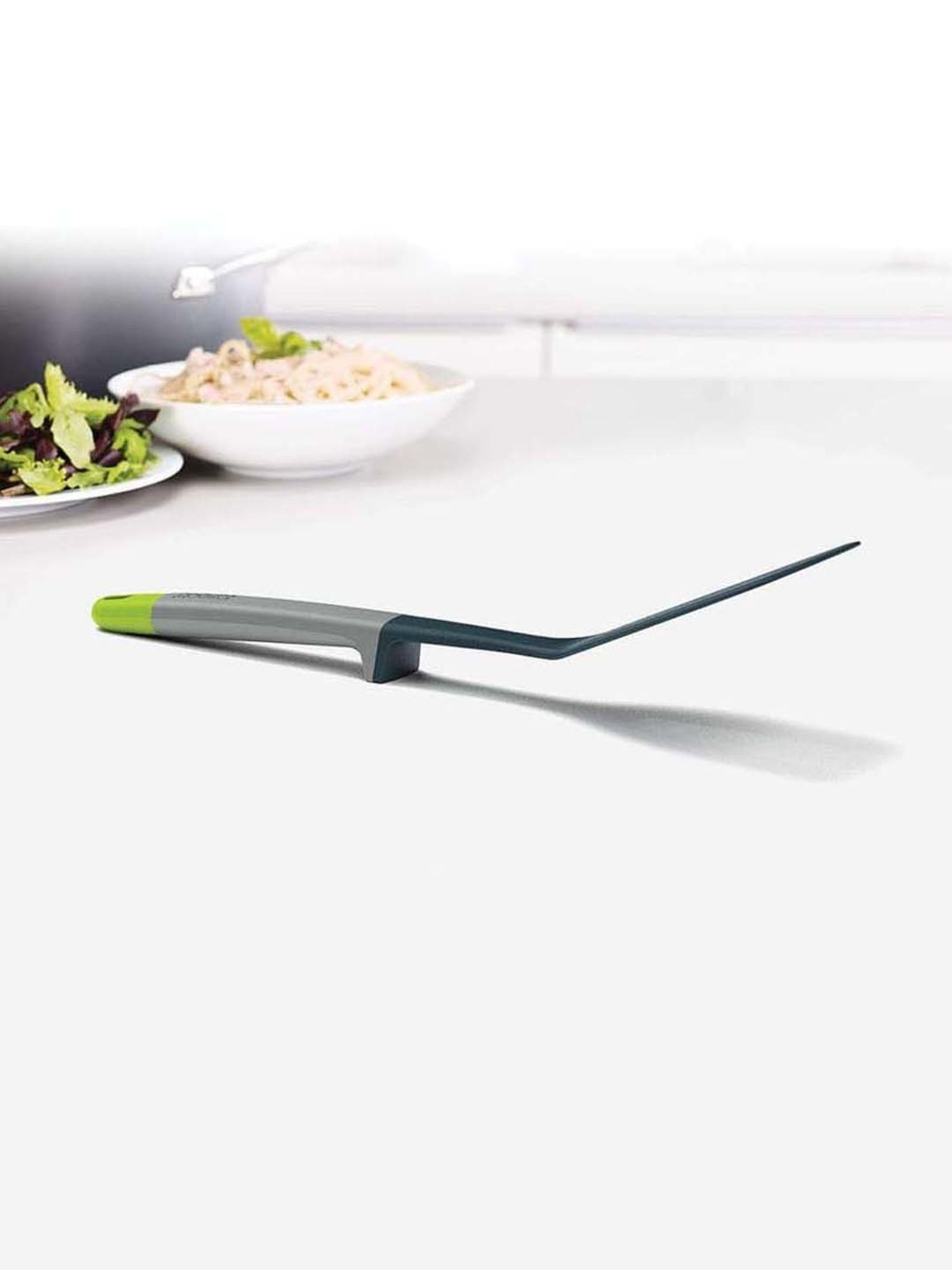 HAZEL Silver Stainless Steel Spatula with Beveled Edge