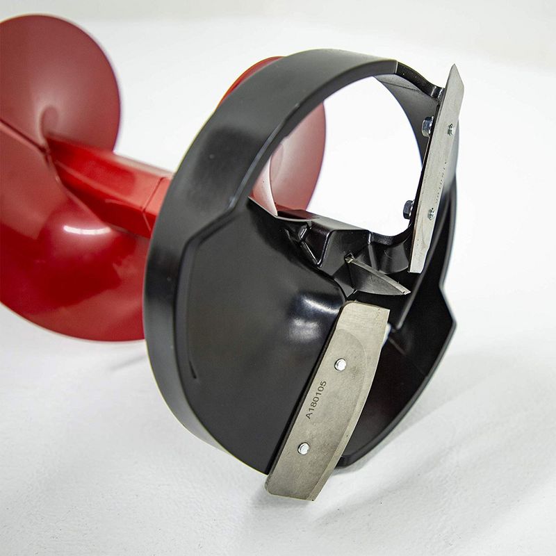 Eskimo 35600 Ice Fishing 8 Inch Steel Blade Pistol Ice Auger Bit Attachment, Red