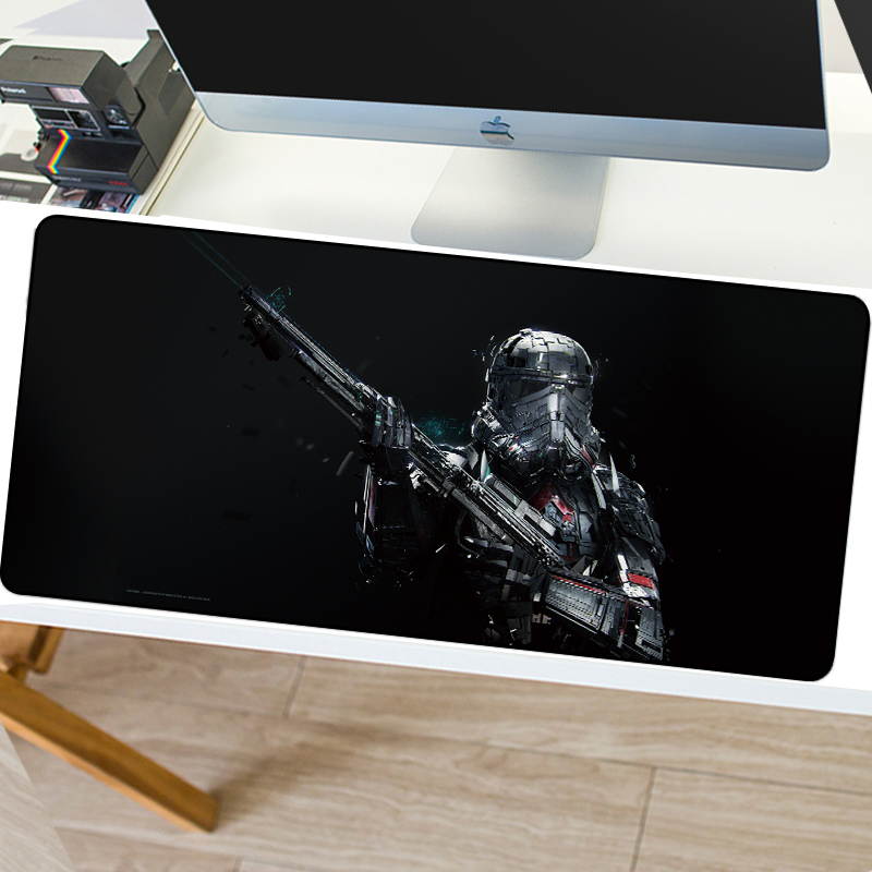 HISPETECH Star Wars Mouse Pad 800x300mm Large Mouse Pad Locking Edge Nature Rubber Computer Gaming Mousepad XL for PC Laptop Desktop