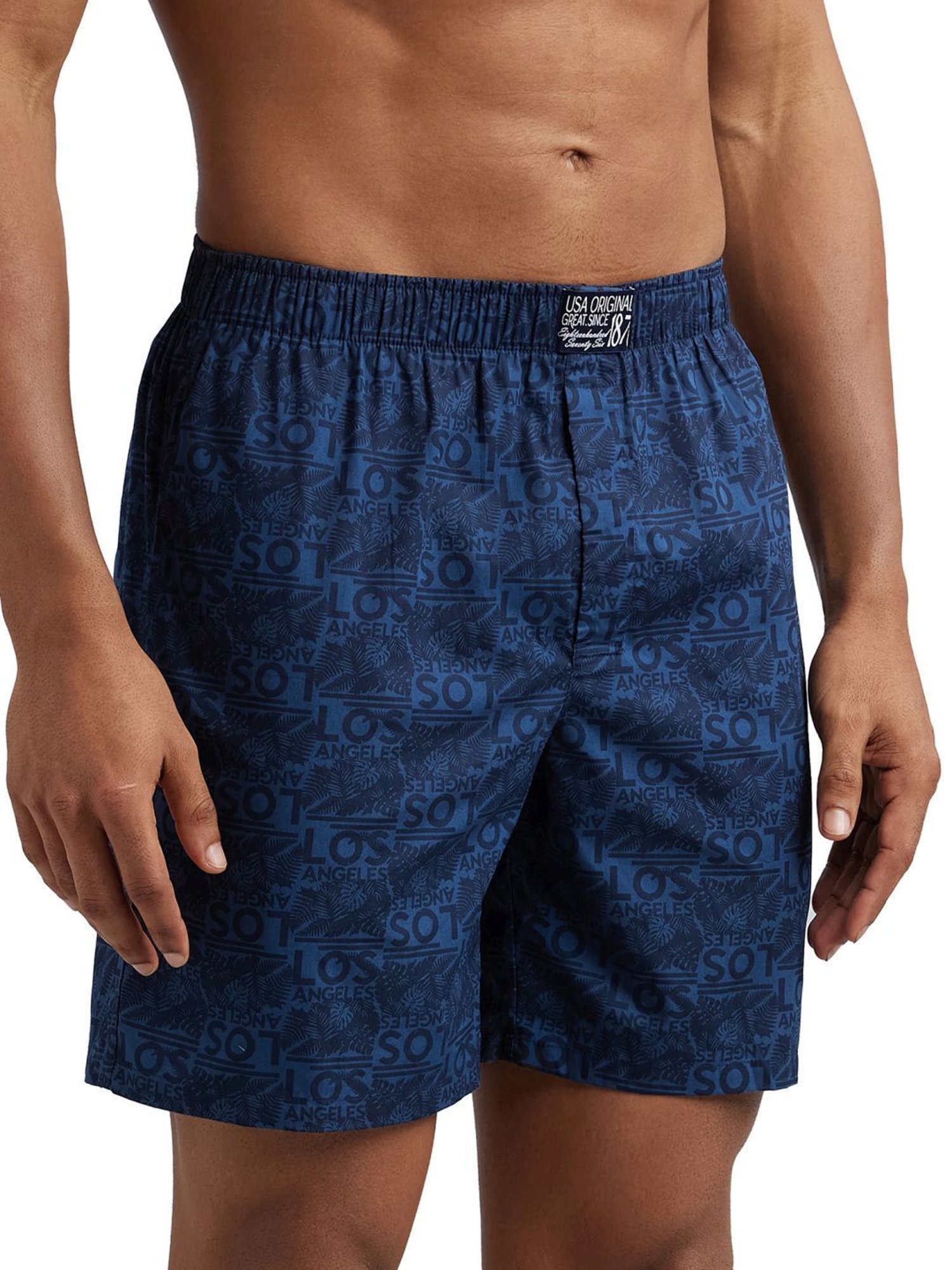 Jockey US57 Men's Super Combed Mercerized Cotton Printed Boxer Shorts (Pack of 2_Prints May Vary)