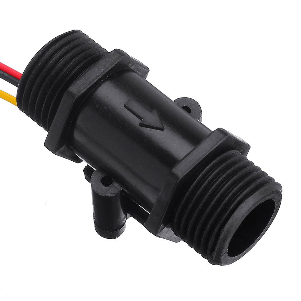 YF-S201C Black Flow Meter Water Flow Sensor Switch Precision Flowmeter Turbine Flowmeter G1/2 DN15