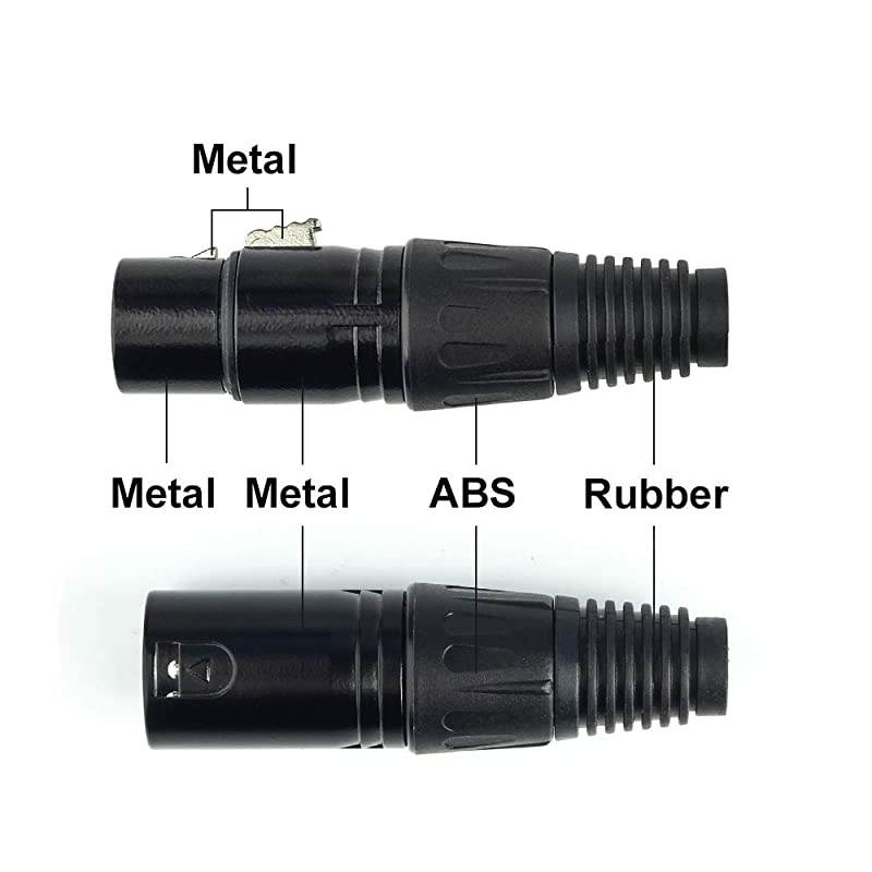 XLR Connector in 10 Colors (10-Black)