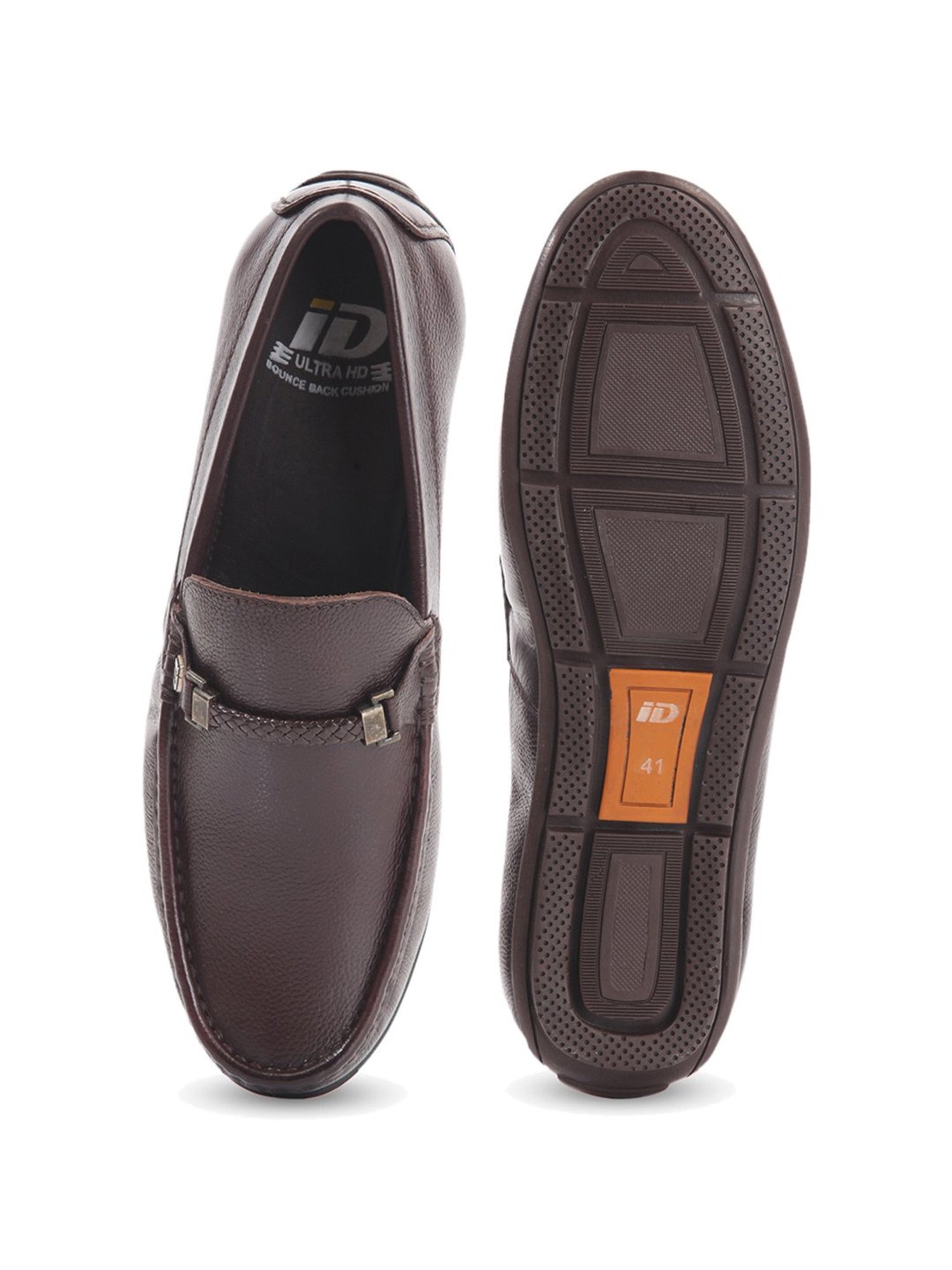 ID Men's Brown Casual Loafers