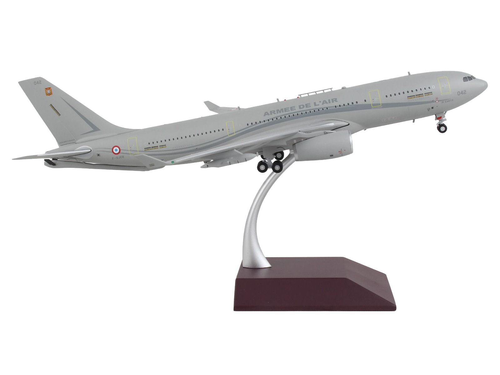 Airbus A321neo Commercial Aircraft "American Airlines" (N413AN) Gray with Striped Tail 1/400 Diecast Model Airplane by GeminiJets
