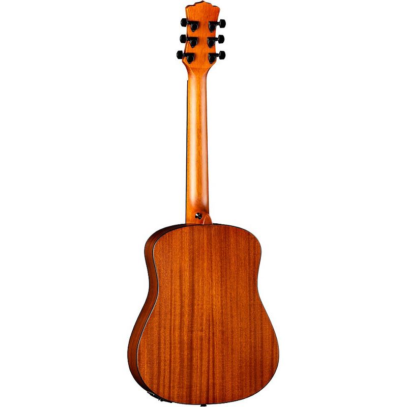 Luna Guitars Safari Tribal 3/4 Size Travel Acoustic/Electric Guitar Tobacco Sunburst