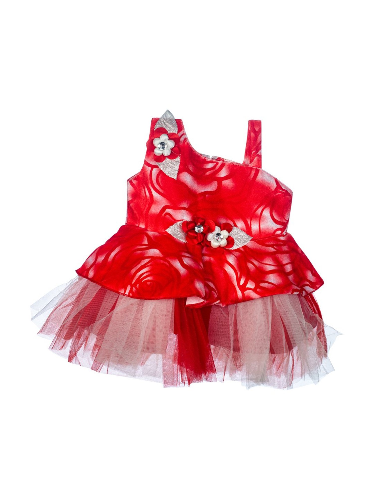 Mee Mee Kids Red Applique Dress