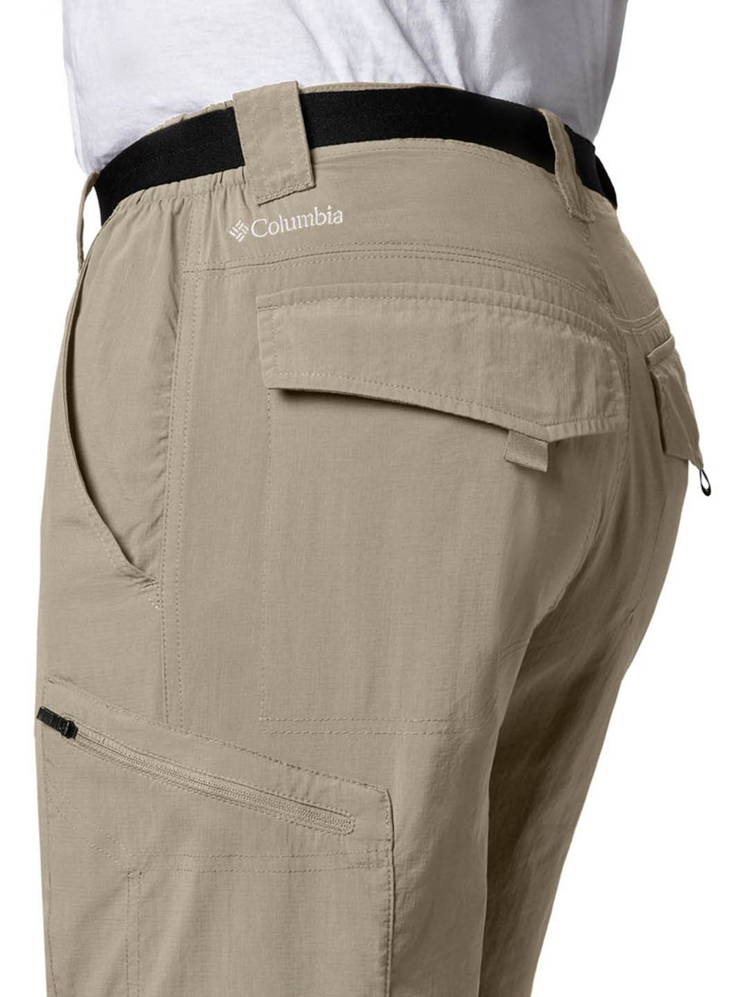 Columbia Men Khaki & White Silver Ridge Cargo Shorts