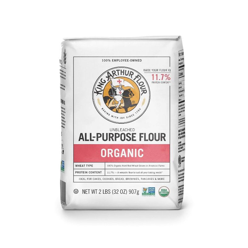 King Arthur Organic Unbleached All Purpose Flour - 2lbs