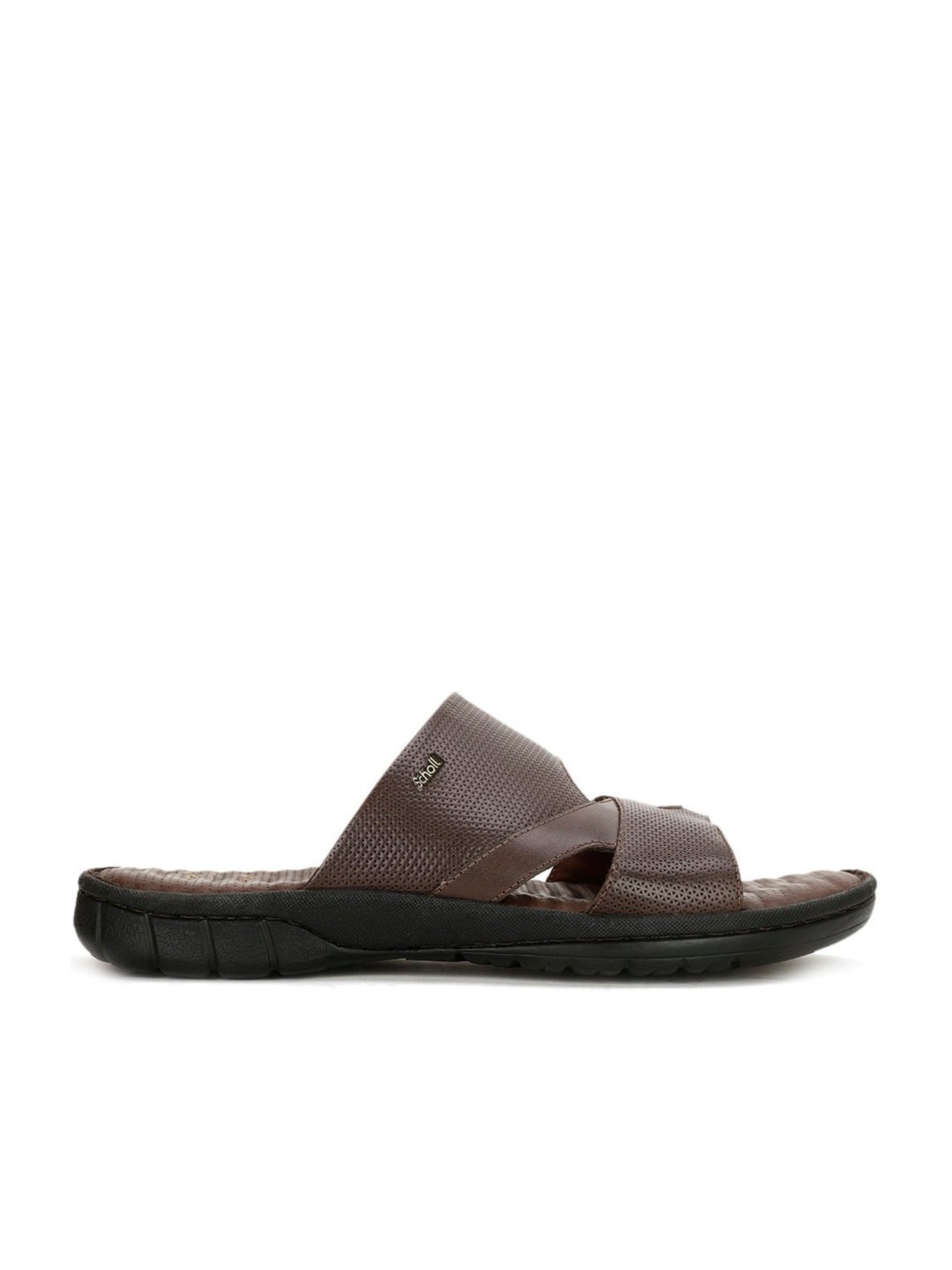 Scholl by Bata Men's Brown Toe Ring Sandals