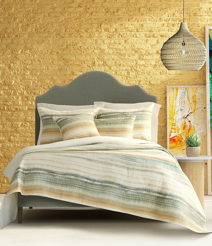 J. by J. Queen New York Luna Collection Striped Quilt