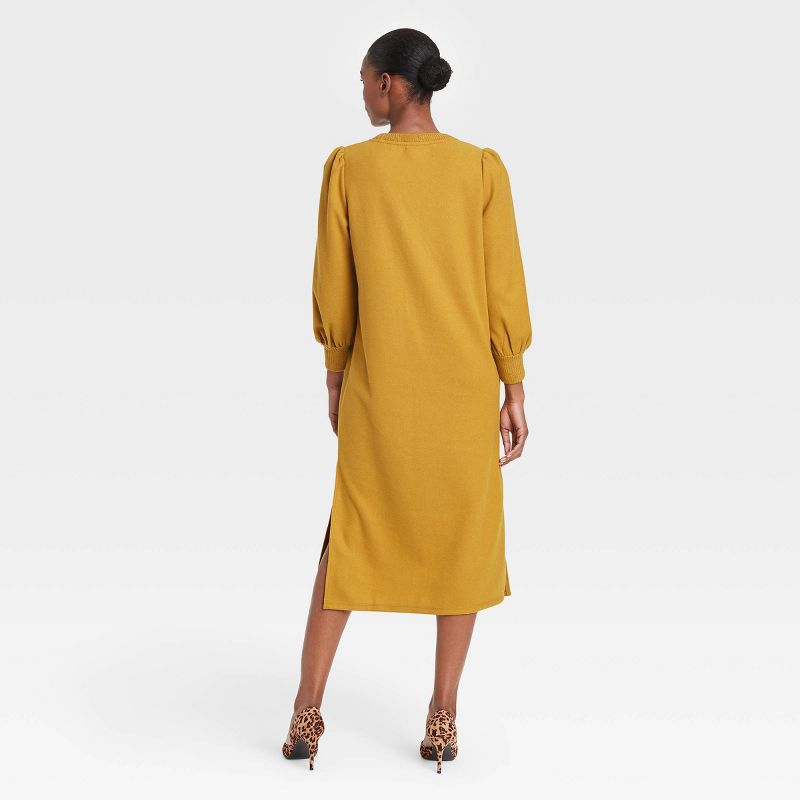 Women's Long Balloon Sleeve Dress - Who What Wear™ Yellow S