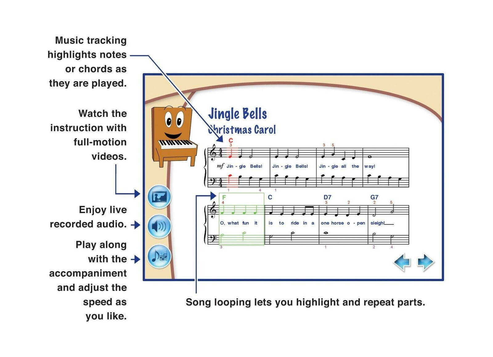 eMedia My Piano Starter Pack for Kids with Poster - 49-key Portable Keyboard ...