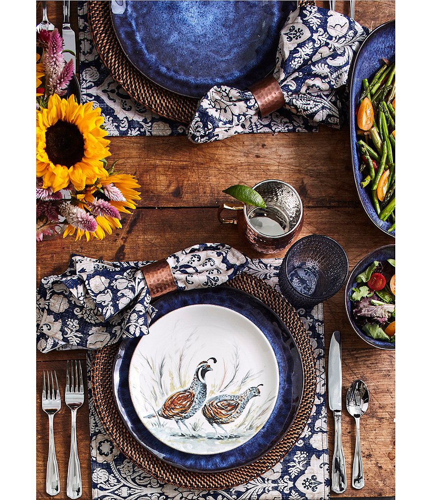 Southern Living Leigh 45-Piece Stainless Steel Flatware Set