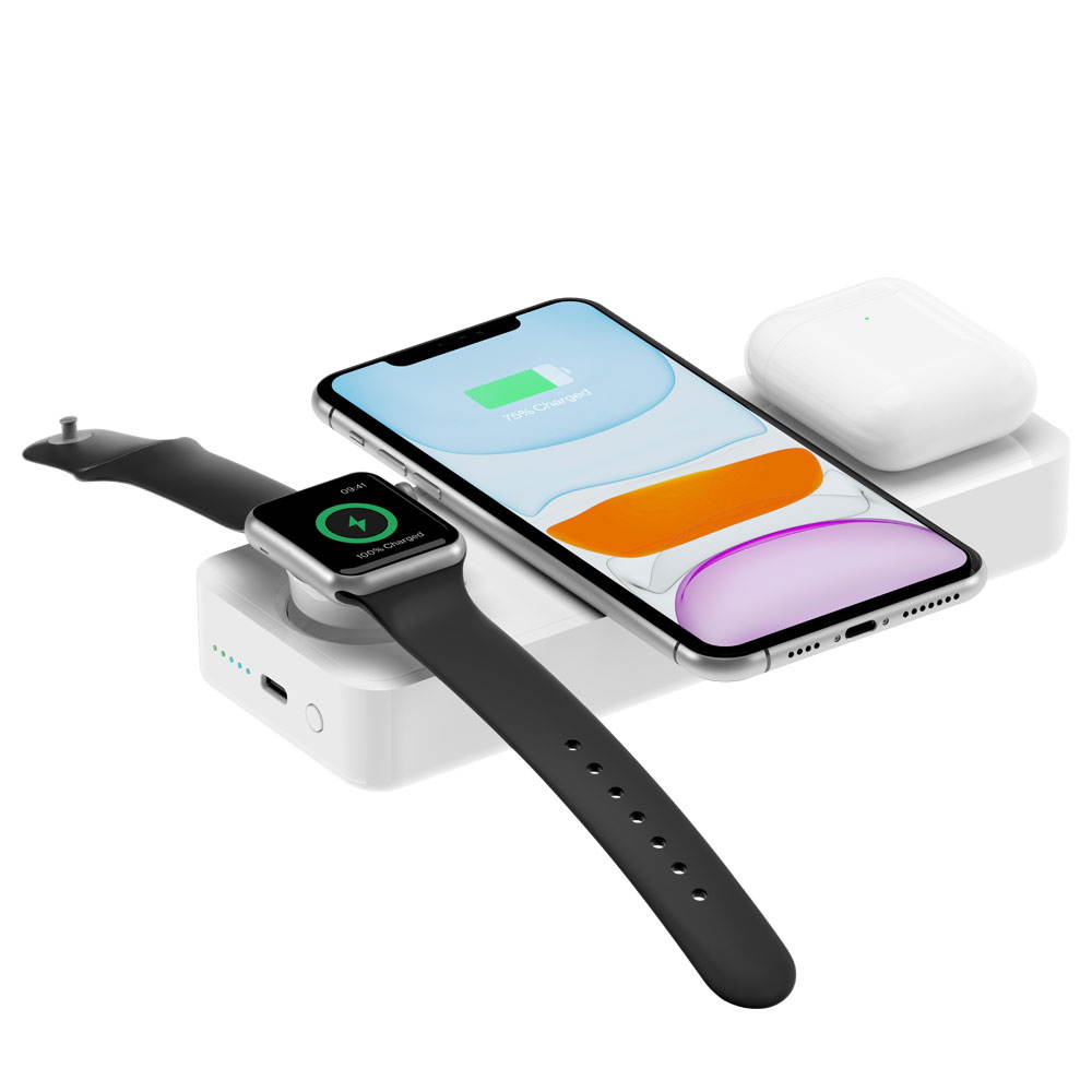 Einova by Eggtronic Power Bar I USB-C Wireless Power Bank with Apple Watch Charger