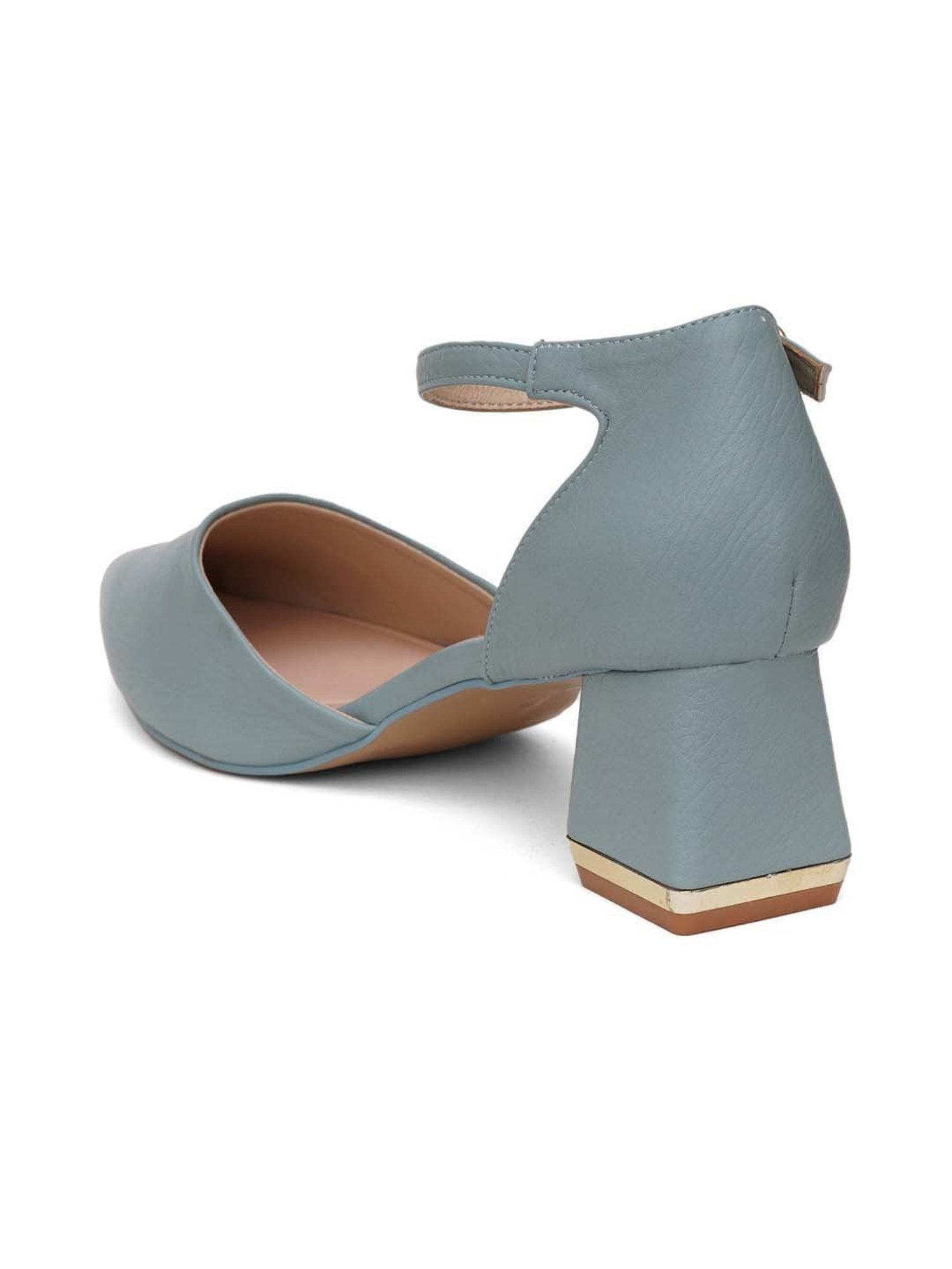 Sherrif Women's Blue Ankle Strap Sandals