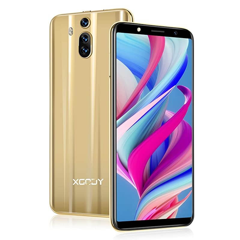 SIM Free Mobile Phone Mate RS Dual SIM 3G Unlocked Smartphones Android 81 Cellphone with 6 inch qHD Screen5MP Dual Cameras + 8GB ROMGold