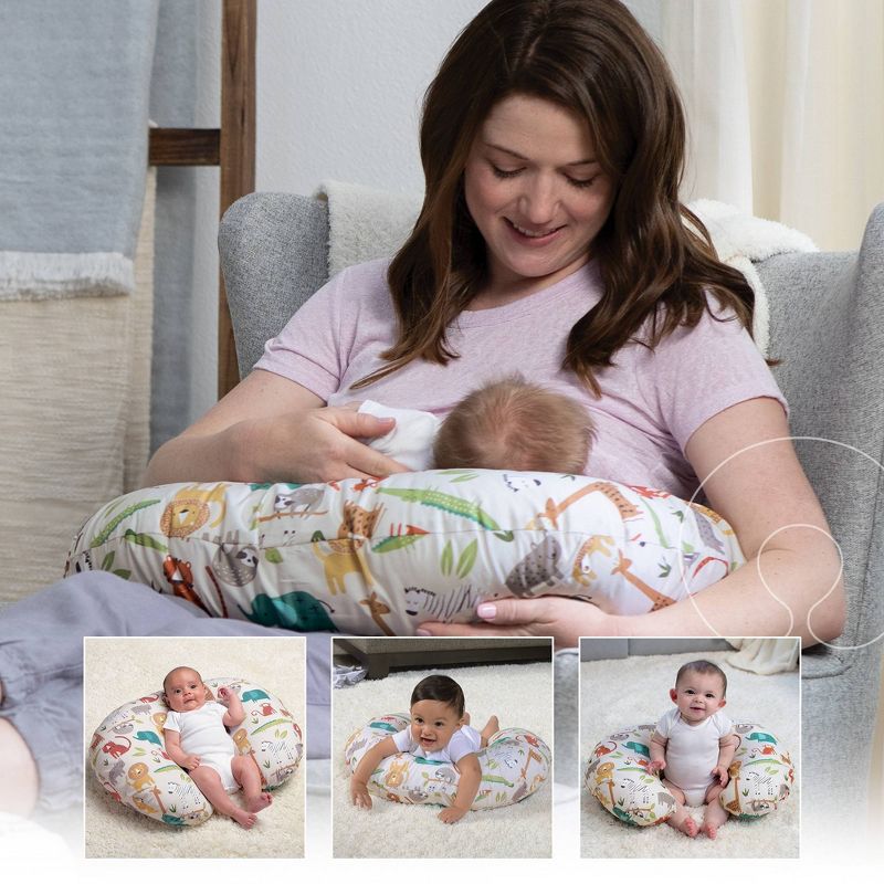 Boppy Original Feeding and Infant Support Pillow - Floral Stripes