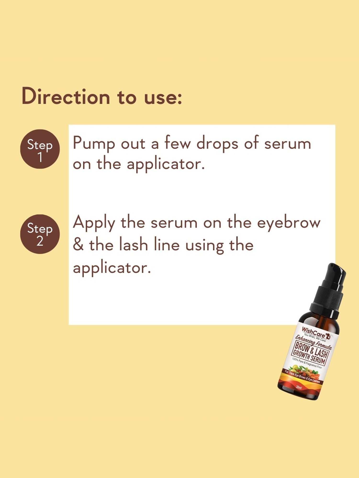 Wishcare Enhancing Formula Brow & Lash Growth Serum - 30 ml