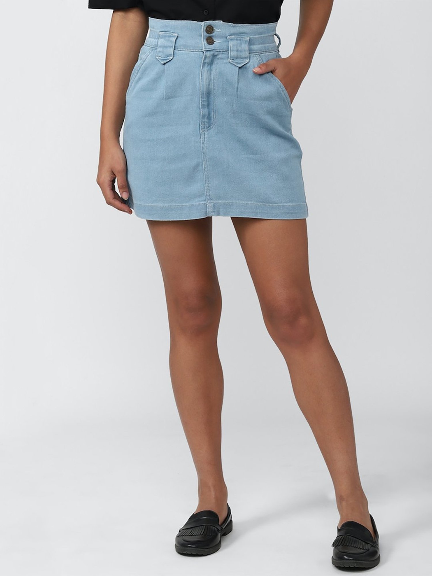 Forever 21 Blue Mini Skirt