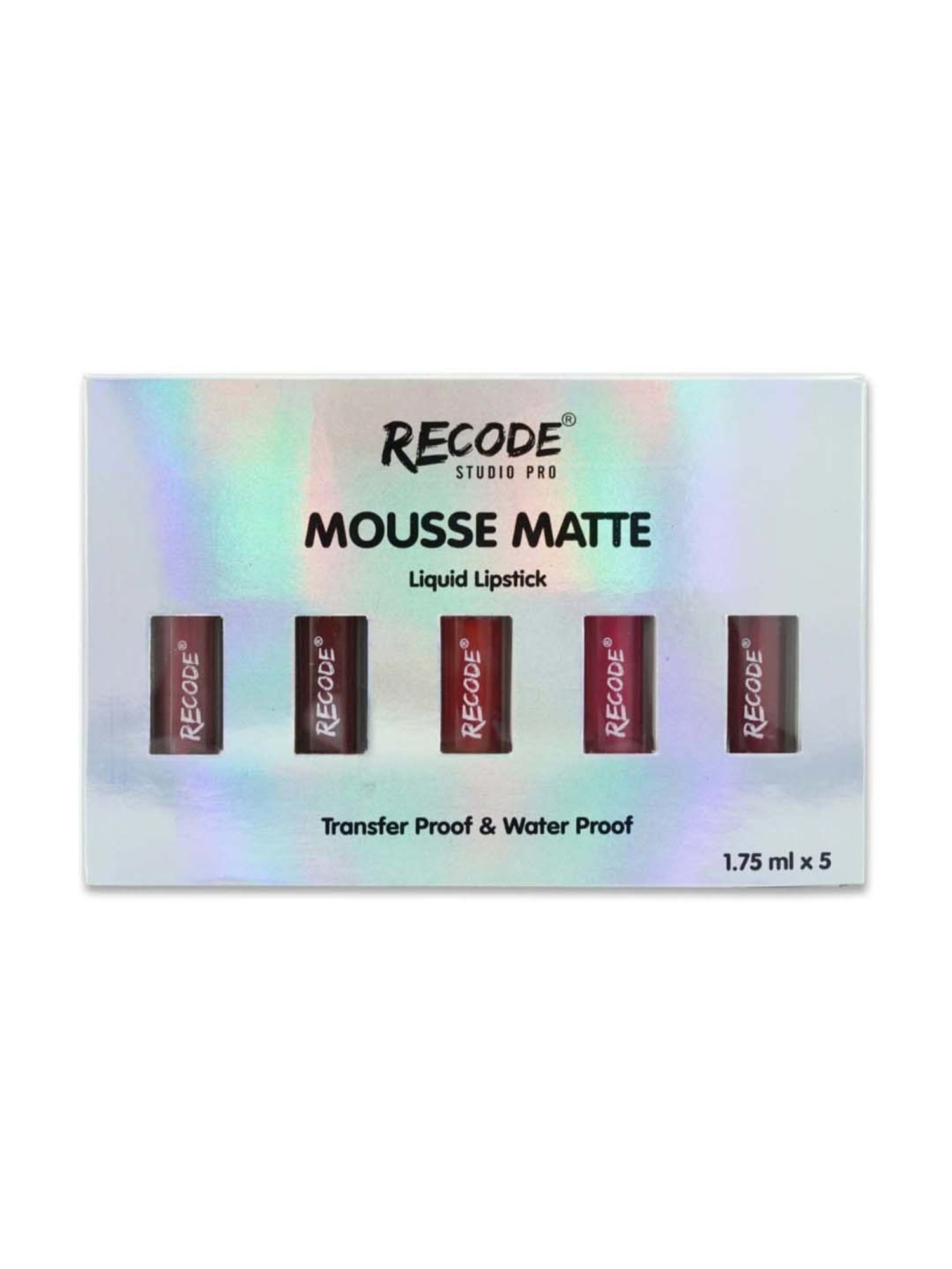 Recode Mousse Matte Liquid Lipstick Minis Bridal Bold - Pack of 5