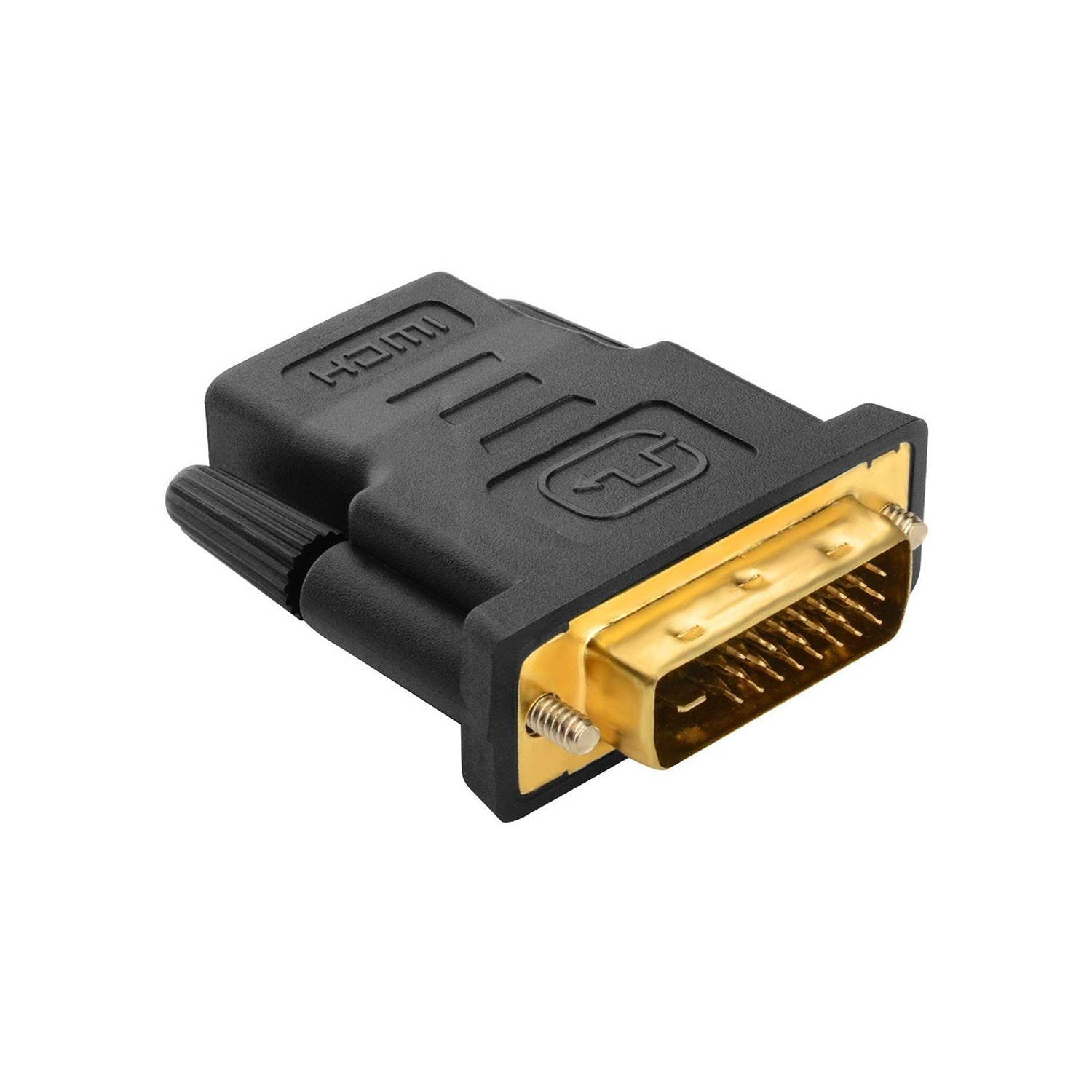 SatelliteSale DVI-D Male to HDMI Female Adapter 4K, Bi-Directional, Gold-Plated