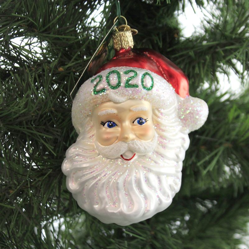 Old World Christmas 4.5" 2020 Nostalgic Santa Ornament Dated  -  Tree Ornaments