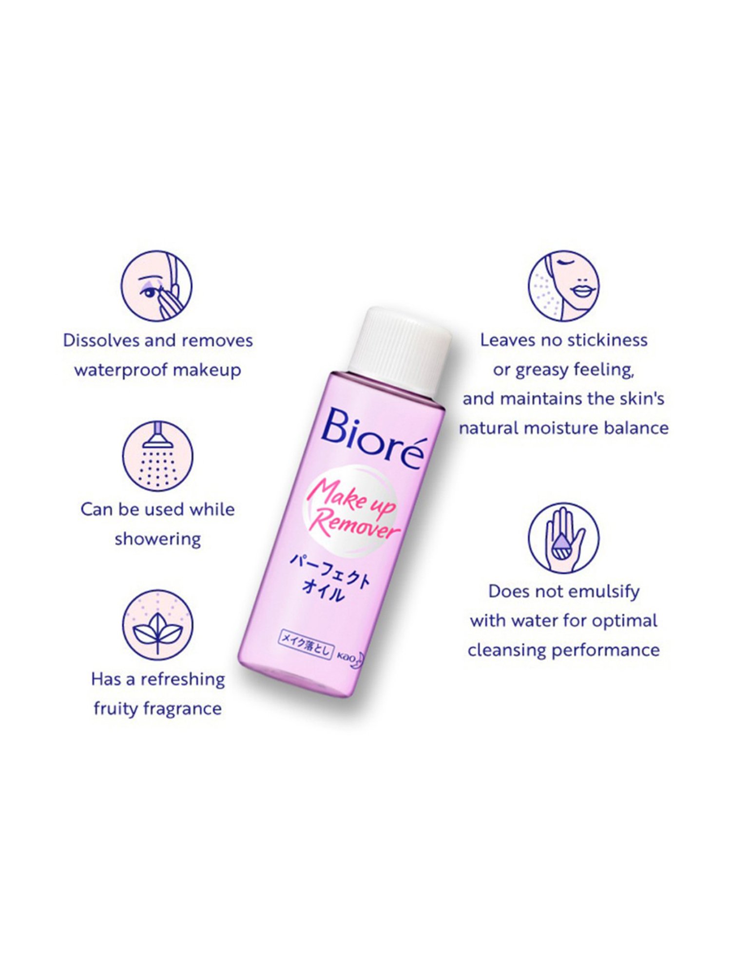 Biore UV Aqua Rich Watery Essence Sunscreen SPF 50+ Pa++++ and Makeup Remover Cleansing Oil Combo