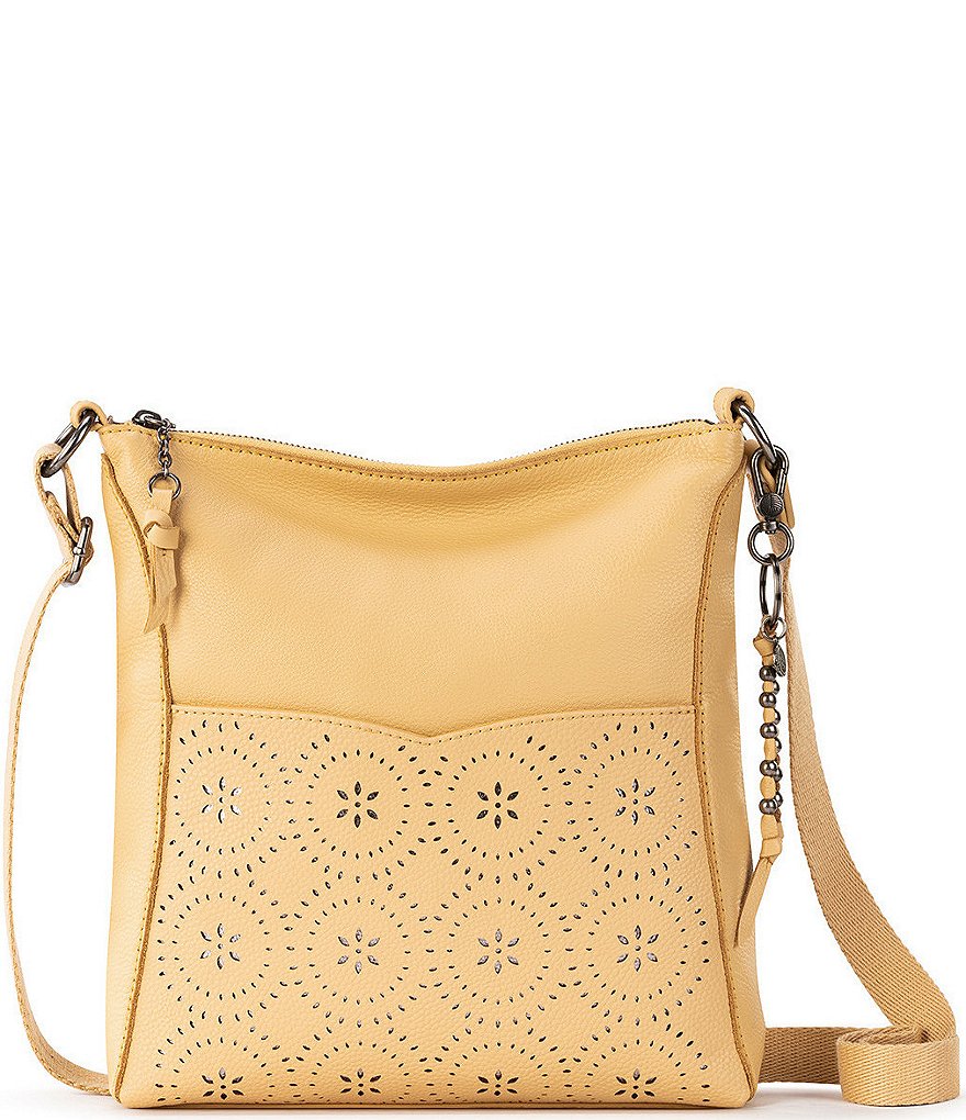 The Sak Lucia Leather Hand-Crochet Crossbody Bag