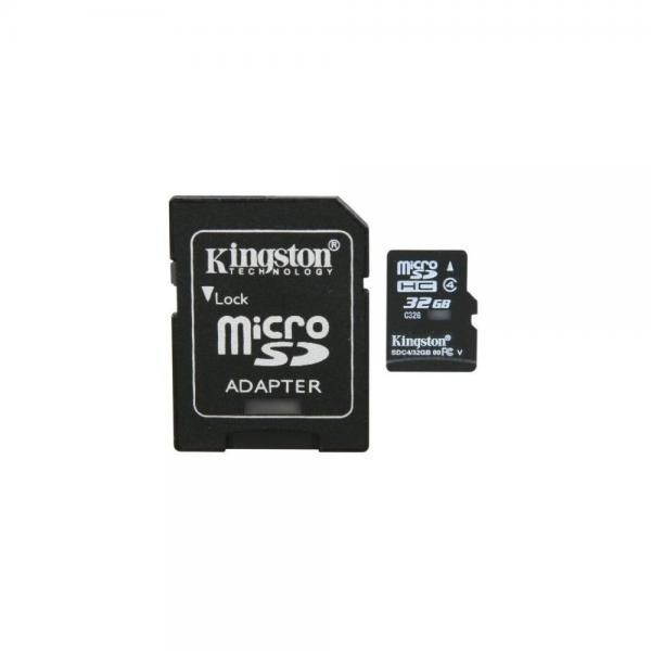 Professional Kingston MicroSDHC 32GB (32 Gigabyte) Card for Pantech Breakout Phone with custom formatting and Standard SD Adapter. (SDHC Class 4 Certified)