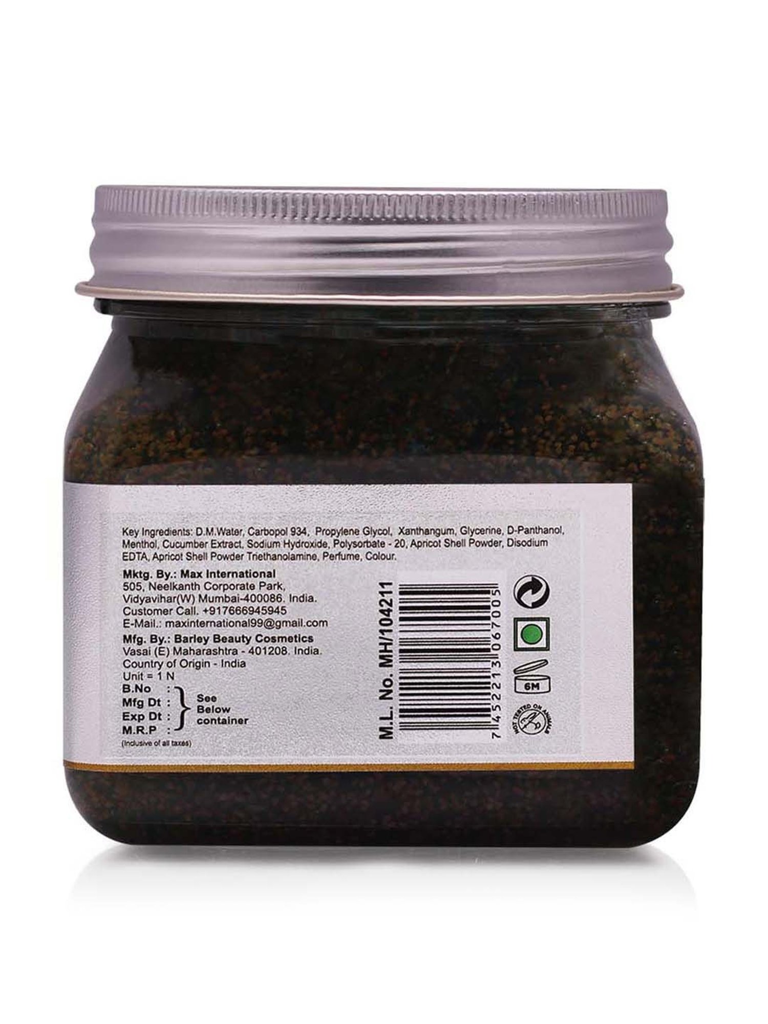 Mint Scrub exfoliates & brightens skin for a healthy glow - 380 ml